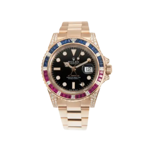 Rolex GMT-Master II 126755SARU “SARU” - Everose Gold, Black Dial, Synthetic Stone Bezel